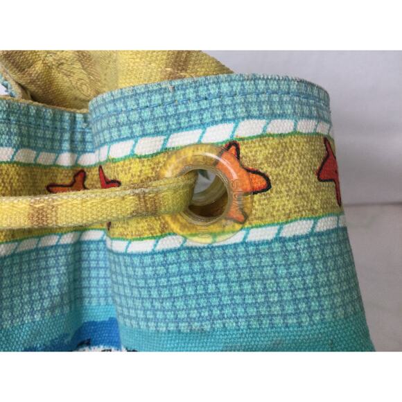 Anne Ormsby Sun n Sand Barrel style Drawstring Beach Bag - Picture 7 of 12